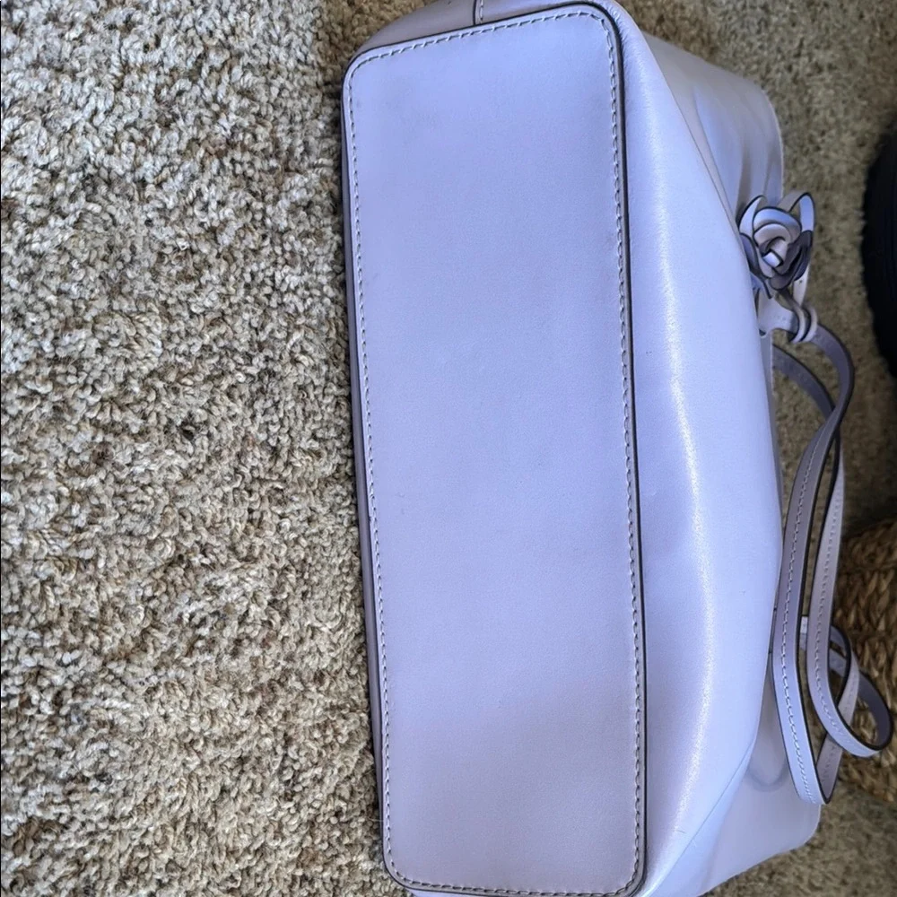 kate spade Lilac Leather Tote with Gold Logo